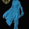 Mô hình Drow Rogue cho game RPG - Thumbnail 1