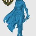 Mô hình Drow Rogue cho game RPG - Thumbnail 3