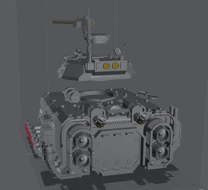 Mô hình Xe tăng viễn tưởng Hover Sci-Fi Tank - Image 4