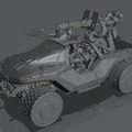 Mô hình xe chiến đấu Warhog - Thumbnail 1