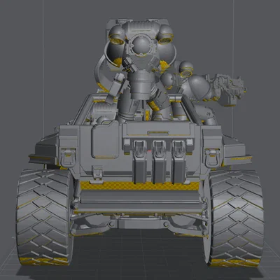Mô hình xe chiến đấu Warhog