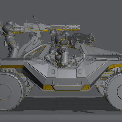 Mô hình xe chiến đấu Warhog