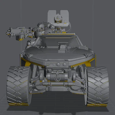 Mô hình xe chiến đấu Warhog