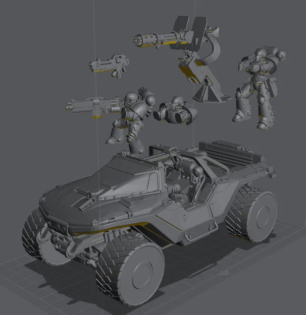 Mô hình xe chiến đấu Warhog - Image 5