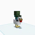 Mô hình Chicken Jockey Minecraft 3D độc đáo để tự in - Thumbnail 1