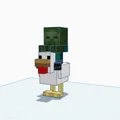 Mô hình Chicken Jockey Minecraft 3D độc đáo để tự in - Thumbnail 2