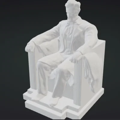 Mô hình 3D Lincoln Memorial - Tượng đài lịch sử trang trí độc đáo
