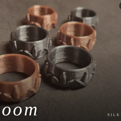 Bloom - Ring: Mẫu nhẫn in 3D họa tiết hoa cực xinh và tinh tế