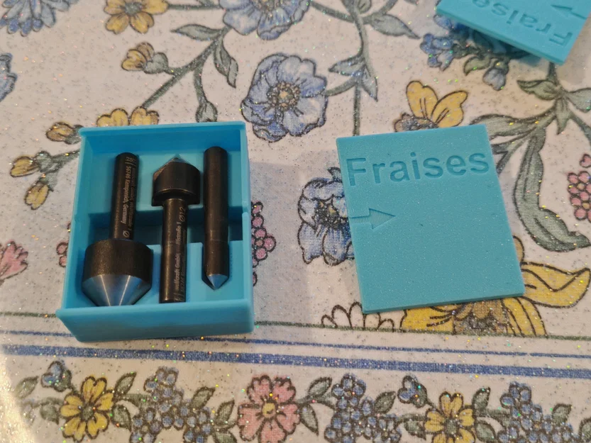 Hộp đựng mũi phay âm (countersink bit) 3D in tùy chỉnh tiện lợi - Image 1