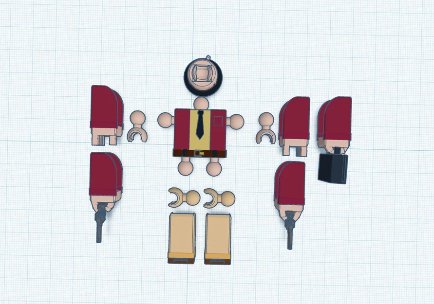 Mô hình nhân vật 60s style boss in 3D cực ngầu cho fan Roblox - Image 1