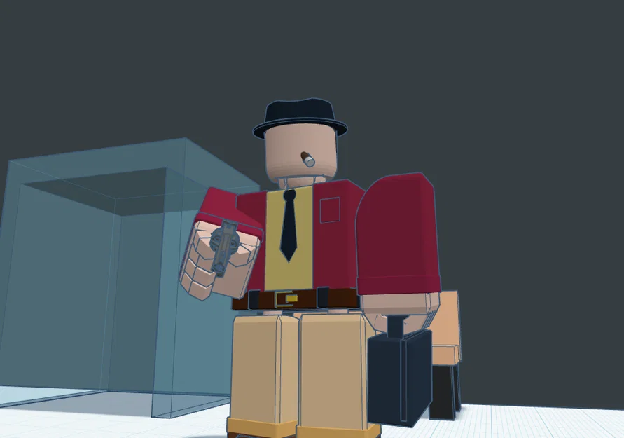 Mô hình nhân vật 60s style boss in 3D cực ngầu cho fan Roblox - Image 2