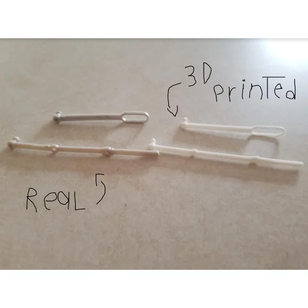 Phụ kiện thay thế cho tàu hỏa Tomy - Thanh truyền và móc nối 3D - Image 1