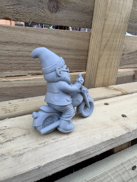 Mô hình chú lùn Biker Gnome trang trí cực chất - Image 2