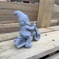 Mô hình chú lùn Biker Gnome trang trí cực chất - Thumbnail 2