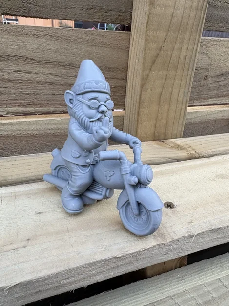 Mô hình chú lùn Biker Gnome trang trí cực chất - Image 3