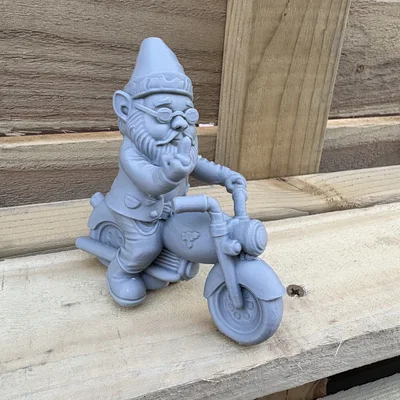 Mô hình chú lùn Biker Gnome trang trí cực chất