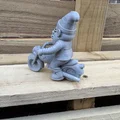 Mô hình chú lùn Biker Gnome trang trí cực chất - Thumbnail 4