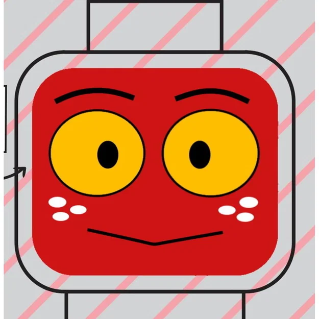 Mô hình tóc và sừng Moxxie tùy chỉnh cho Lego minifigure - Image 5