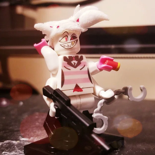 Mô hình tóc Angel Dust cho Lego Minifigure - Phụ kiện in 3D độc đáo - Image 1