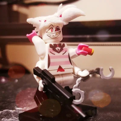 Mô hình tóc Angel Dust cho Lego Minifigure - Phụ kiện in 3D độc đáo