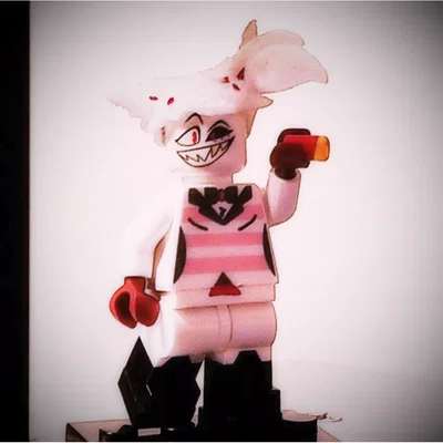 Mô hình tóc Angel Dust cho Lego Minifigure - Phụ kiện in 3D độc đáo