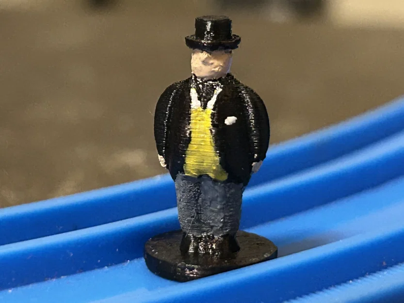 Bộ mô hình in 3D nhân vật Sir Topham Hatt và lái tàu cho Plarail - Image 1