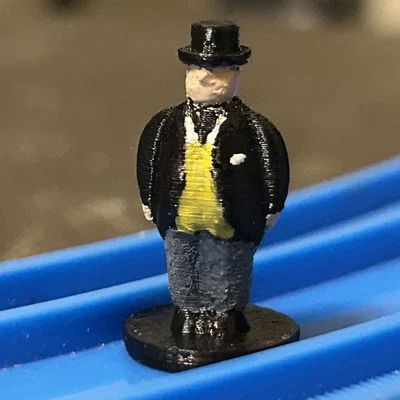Bộ mô hình in 3D nhân vật Sir Topham Hatt và lái tàu cho Plarail