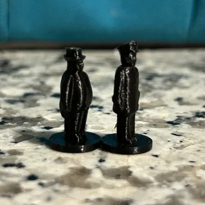 Bộ mô hình in 3D nhân vật Sir Topham Hatt và lái tàu cho Plarail