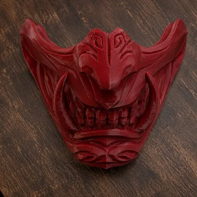 Mặt nạ quỷ Oni – Mô hình 3D phong cách Fantasy