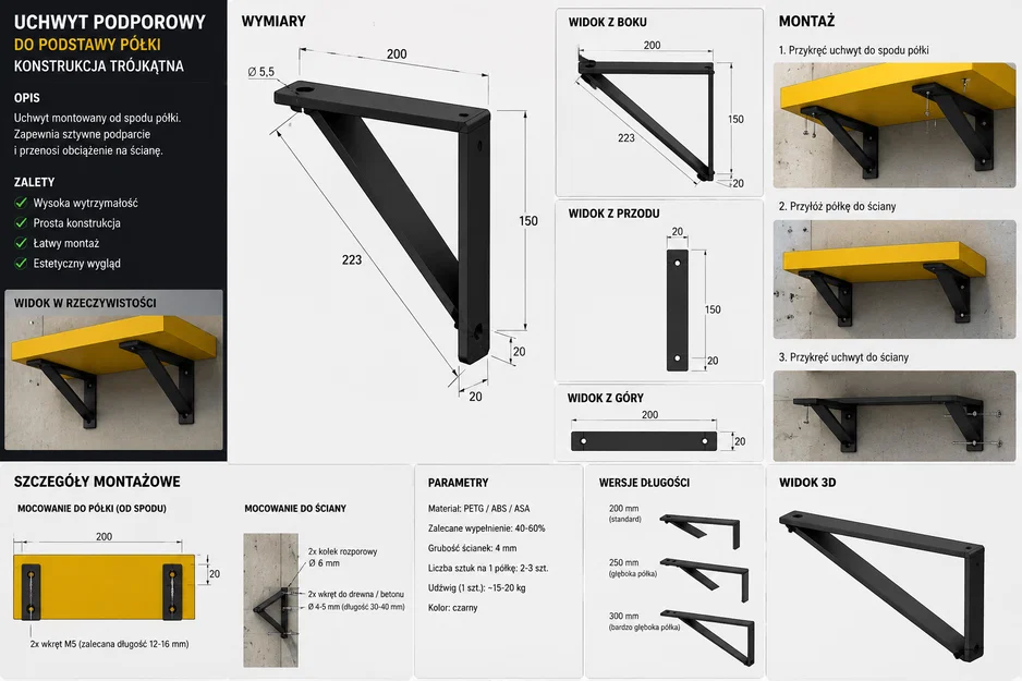 Bộ giá đỡ kệ hạng nặng dạng Module | Công nghiệp / French Cleat / Pegboard - Image 3