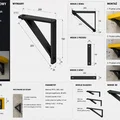 Bộ giá đỡ kệ hạng nặng dạng Module | Công nghiệp / French Cleat / Pegboard - Thumbnail 3