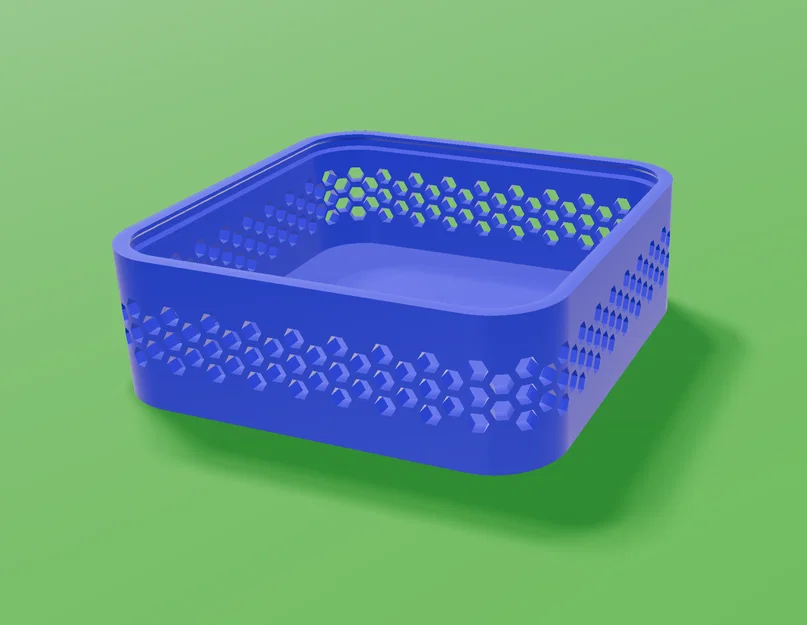 Hộp đựng đồ đa năng 120x120x40mm kèm nắp đậy (In 3D) - Image 1