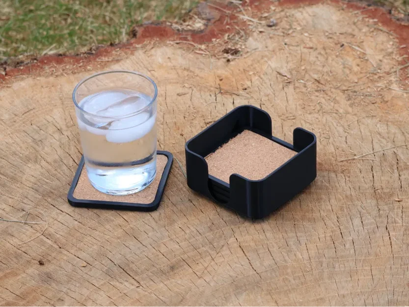 Bộ lót ly bần (Cork Coaster Set - tối đa 6 cái) - Image 1
