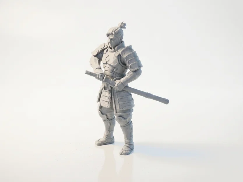 Mô hình 3D Samurai Warrior Vũ Trụ Độc Đáo - Image 1