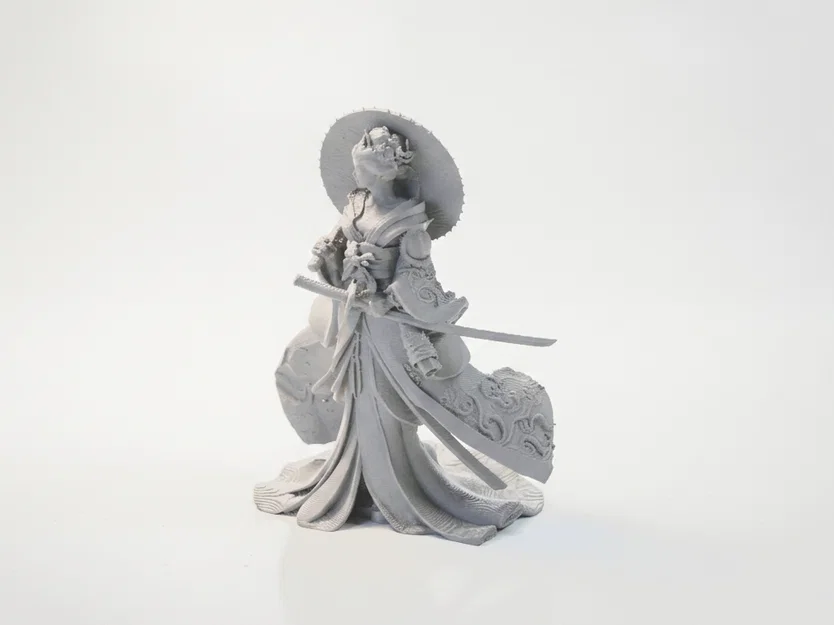 Mô hình 3D Geisha Chiến Binh - Tượng Fantasy Thần Thoại - Image 1