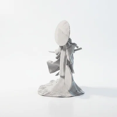 Mô hình 3D Geisha Chiến Binh - Tượng Fantasy Thần Thoại