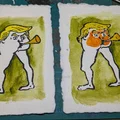 Khuôn in nghệ thuật Drumpfet Blockprint độc đáo cho nghệ sĩ - Thumbnail 1
