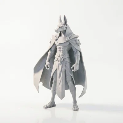 Mô Hình 3D Thần Anubis - Tượng Thần Thoại Ai Cập