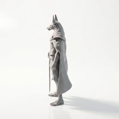 Mô Hình 3D Thần Anubis - Tượng Thần Thoại Ai Cập