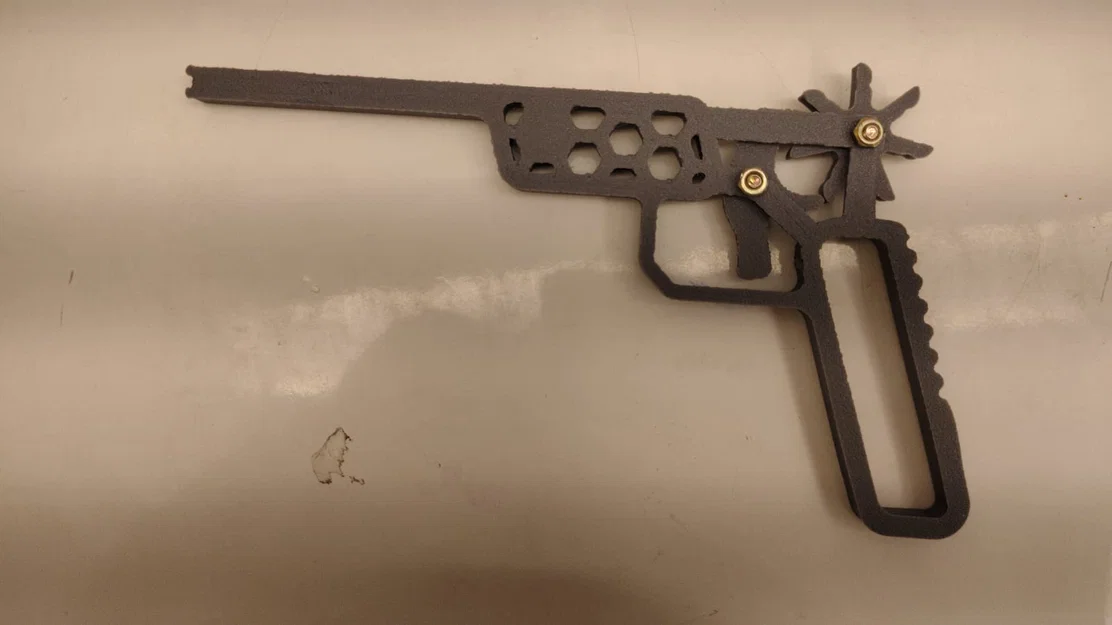 Súng bắn thun (Rubber Gun) tự lắp ráp - Đồ chơi in 3D thú vị - Image 1