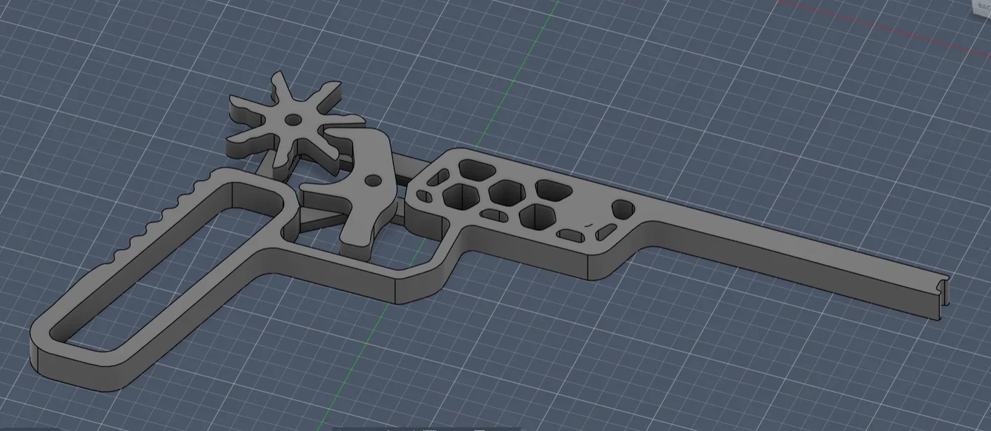 Súng bắn thun (Rubber Gun) tự lắp ráp - Đồ chơi in 3D thú vị - Image 3