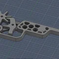 Súng bắn thun (Rubber Gun) tự lắp ráp - Đồ chơi in 3D thú vị - Thumbnail 3