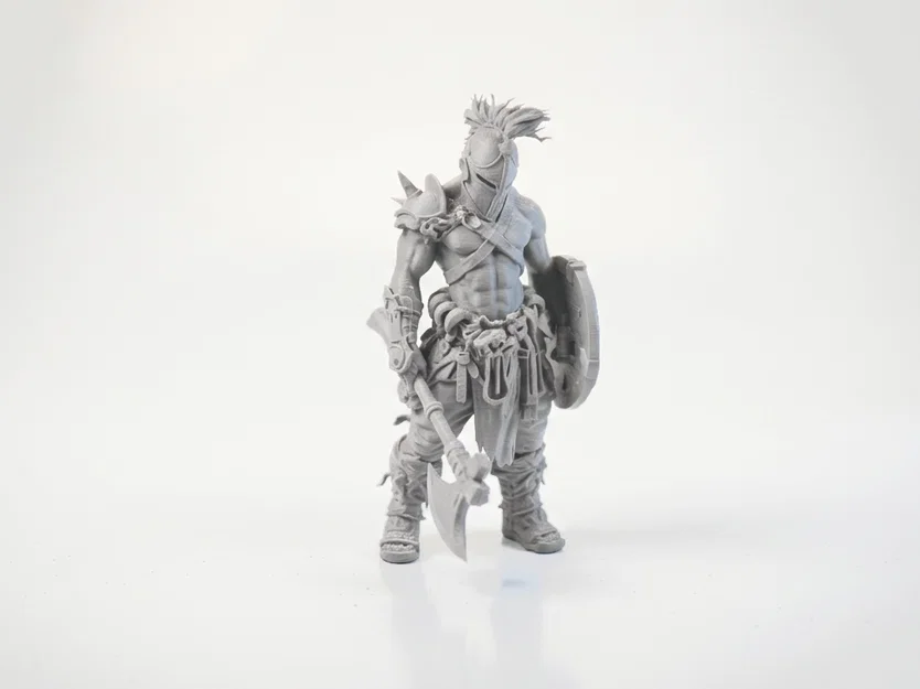 Mô hình Chiến binh Cầm Rìu Fantasy in 3D - Image 1