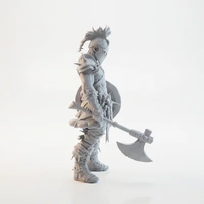 Mô hình Chiến binh Cầm Rìu Fantasy in 3D