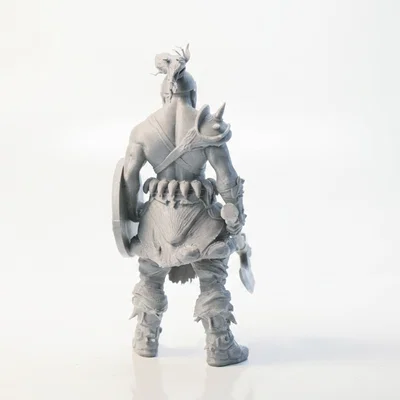 Mô hình Chiến binh Cầm Rìu Fantasy in 3D