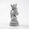 Mô hình 3D quân cờ Knight đội vương miện phong cách Fantasy - Thumbnail 2