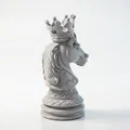 Mô hình 3D quân cờ Knight đội vương miện phong cách Fantasy - Thumbnail 3