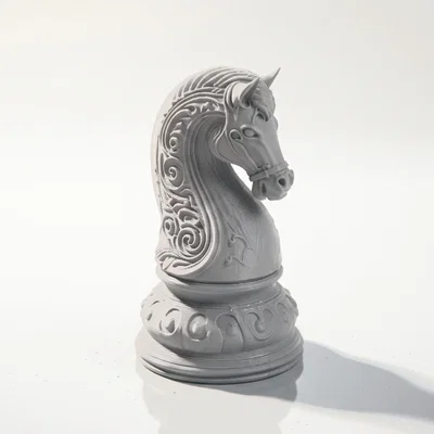 Mô hình 3D quân Mã (Chess Knight) phong cách giả tưởng