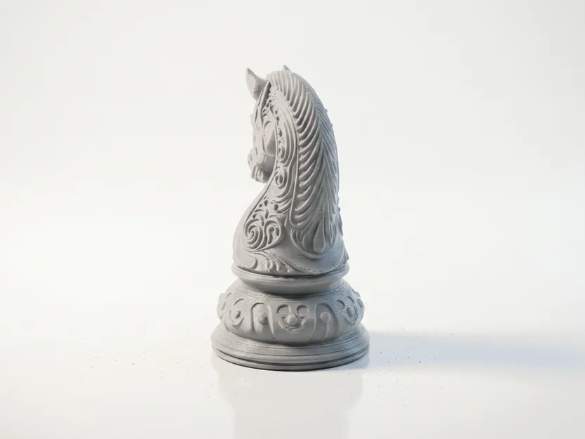 Mô hình 3D quân Mã (Chess Knight) phong cách giả tưởng - Image 3