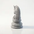 Mô hình 3D quân Mã (Chess Knight) phong cách giả tưởng - Thumbnail 3